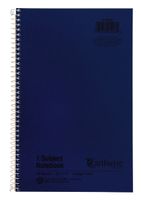 Ampad Single Wire Notebook, Recycled, Size 9-1/2 x 6 Inches, 1 Subject, Blue Cover, College Ruled with Margin Line, Not 3 Hole Punched, 80 Sheets Per Notebook (25-203)