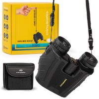 Lightweight and Compact Binoculars for Adults 10x25 - High Powered Bino Best for Bird Watching, Travel and Stargazing - Small and Water-Resistant