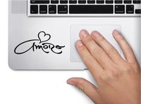 Amore Heart Symbol Decal Funny Laptop Skin Macbook Trackpad Keypad Sticker Window