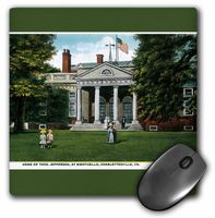 3dRose LLC 8 x 8 x 0.25 Inches Mouse Pad, Home of Tomas Jefferson, at Monticello, Charlottesville, Virginia - (mp_170762_1)