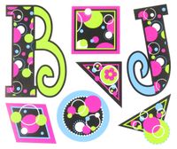 Teacher Created Resources Circle Frenzy 5-Inch Uppercase Fancy Font Letters
