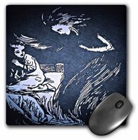 3dRose LLC 8 x 8 x 0.25 Inches Mouse Pad, Halloween Spirit in The Night (mp_36400_1)