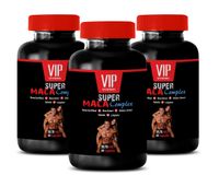 Sex Drive Supplement Men - Super MACA Complex - yohimbe Herbal Supplements - 3 Bottles 180 Capsules