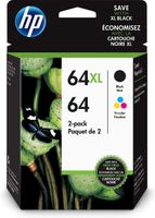HP 64 CLR/64XL BLK (3YP23AN#140) Ink Cartridge Combo 2-Pack
