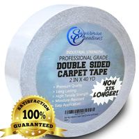 Sugarman Creations Strongest Double Sided Carpet Tape-[2-Inch-by-40-Yard,120 feet!-2X More!]- 5 Stars Professional Grade,Industrial Strength,Heavy Duty Rug Tape.Top Rated Carpet Underlayment Adhesive
