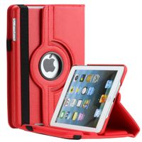 Thilon PU Leather 360 Degree Rotating Auto Sleep / Wake up Stand Case for Apple for iPad 2/3/4, Red