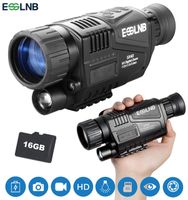 ESSLNB Night Vision Monocular 5X40 Night Vision Infrared IR Camera HD Digital Night Vision Scopes with 1.5" TFT LCD Take Photos and Video Playback Function 16G TF Card for Hunting Security Surveilla