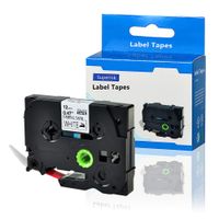 SuperInk 1 Pack Compatible TZe-FA3R TZeFA3R TZ-FA3R TZFA3R Red on White Fabric Iron-on Label Tape Cassette (12mmx3m,0.47''x10ft) for P-Touch PT-P750W PT-P700 PT-D210 PT-D600 Label Maker