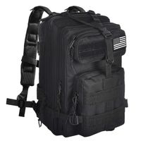 NOOLA Military Tactical Backpack Large Army Rucksack Assault Pack Molle Bag Black