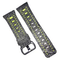 feuy for Fitbit Ionic Band Leather, Adjustable Leather Replacement Strap for Fitbit Ionic Smart Watch, Accessories Straps for Fitbit Ionic Smart Fitness Watch Women Men