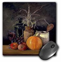 3dRose LLC 8 x 8 x 0.25 Inches Mouse Pad, Autumn Harvest Table Painting No. 1 (mp_36418_1)