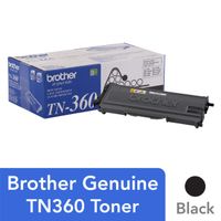 Brother Genuine High Yield Toner Cartridge, Black Toner, Page Yield Up To 2,600 Pages, TN360