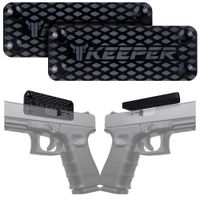 Magnetic Gun Mount & Holster for Vehicle and Home - HQ Rubber Coated 35 Lbs - Gun Magnet Firearm Accessories. Concealed Holder for Handgun, Rifle, Shotgun, Pistol, Revolver, Truck, Car, Safe (2-Pack)
