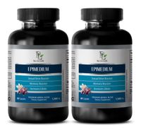 Increase Sexual Desire - EPIMEDIUM 1560MG - Horny Goat Weed high icariin - 2 Bottles (120 Capsules)