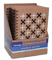 Inkology Woodcut Spiral Journal 6 Piece Value Pack (368-7PDQ)