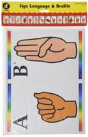 Carson Dellosa Education Sign Language & Braille Learning Cards