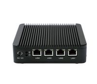 Kingdel Win 7 4LAN Industrial Computer with Intel J1900 Quad Core CPU, 2GB RAM, 32GB SSD, VGA, Wi-Fi, Fanless