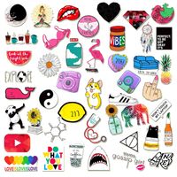 50 Cute Pink Stickers Suitcase Aesthetic Stickers Vinyl Decals for Teens Girls Laptop Water Bottle Bumper Helmet Ipad Car Luggage