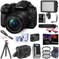 Panasonic LUMIX G95 20.3 Megapixel Mirrorless Digital Camera, 12-60mm F3.5-5.6 Lens, Bundle with RODE VideoMic GO, LED Light, Joby GorillaPod 3K, Filters, Peak Design Wrist Strap, 64GB SD Card + More