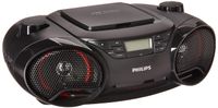 Philips AZ3811 Portable Boombox MP3 CD Player AM/FM Radio Stereo Speaker System with USB/Aux Input
