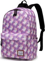 School Backpack for Girls,VASCHY Water Resistant Durable Casual Schoolbag Bookbag for Middle School Students in Pink Unicorn