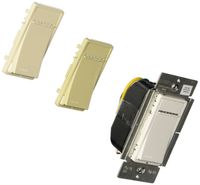 Leviton VPX12-7LZ, Vizia + Digital 1200VA Fluorescent Dimmer for Mark 10 Powerline Ballasts, Single Pole and 3-Way, White/Ivory/Light Almond
