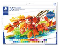 Staedtler Karat Studio Quality Oil Pastels Set of 36 Color-Intensive Colors in Heavy-Duty Cardboard Storage Case (2420C36)