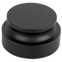 Record Weight Stabilizer - Aluminum Turntable Clamp (Black) by DJGEARIX - Premium Audiophile Grade Vinyl Vibration Reducer for Audio Performance with Soft Base Pad