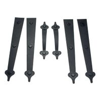 Household Essentials 240 Hinge It Magnetic Decorative Garage Door Accents | Black