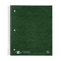 Roaring Spring WIREBOOK Notebook, Five Subject with 5 Double Pockets, 11" x 9", 200 Sheets, College Ruled, Assorted Color Covers