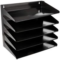 AmazonBasics 5 Tier Metal Office Document Organizer Tray, 15" x 9" x 13"