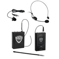 Nady 351 VR HM3 Professional Wireless DSLR Camera/Video Camcorder - Headmic + Lapel/Lavalier Portable Microphone System - 2 Microphone Bundle (HM-3 & LM-14)