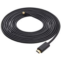 AmazonBasics Mini DisplayPort to HDMI Display Adapter Cable - 15 Feet (Renewed)