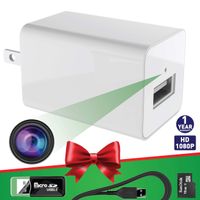 Spy Camera Charger - 1080p HD USB Camera - Easy to Install - Spy Camera Wireless Hidden - Sensitive Motion Detector - Secret Design - No WiFi Nanny Camera - Loop Recording and 24/7 Recording