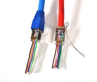 Combo: Shielded CAT5e/5 ESD connectors with Boots (50pcs Each) (24AWG External)