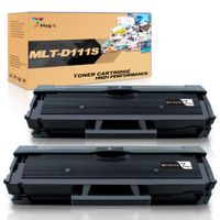 7Magic Compatible Toner Cartridge Replacement for Samsung MLT-D111S Work with Samsung Xpress M2020W M2022W M2070F M2070FW M2070W Laser Printer (Black, 2-Pack)