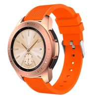 ZSZCXD Compatible for Samsung Galaxy Watch 42mm, 20mm Width Silicone Replacement Strap Wristband WatchBand for Samsung Galaxy (42mm) SM-R810/SM-R815 (Orange, 20mm Width)
