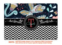 decalrus - Protective Decal for The HP EliteBook x360 1030 G2 (13.3" Screen) Laptop with Customized Monogram HPelitebk1030g2-Monogram38