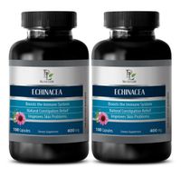 Joint Pain Supplement - ECHINACEA - Echinacea purpurea Root Powder - 2 Bottles 200 Capsules