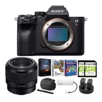 Sony Alpha a7R IV Mirrorless Digital Camera Body with 50mm f/1.8 Lens and Software Suite Bundle (8 Items)