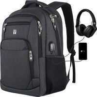 Laptop Backpack,School Backpack for College Business Travel,Water Resistant Computer Backpack with USB Charging Port fits 15.6 inch Laptop