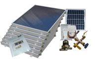 Complete 7 Panel EZ-Connect Hybrid Solar Water Heater Kit