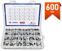 LSR Loreso 24 Value 600pcs Transistor Assortment Kit Box 2N2222 2N2907 BC327 BC337 BC556 2N3903 S9012 for Hobby Electronics Audio Video Car Repair Electronic Project