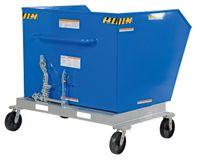 Vestil P-HOP-1.5 Portable Tilt Refuse Hopper, Steel, 2000 lb. Capacity, 49-3/8 x 53-3/8 x 52-7/8 inches (H x W x D)