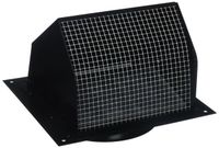 Nutone Broan 843BL Wall Cap Black for 6" round duct