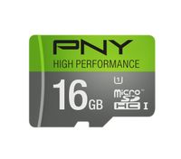 PNY High Performance 16GB High Speed MicroSDHC Class 10 UHS-I, U1 up to 60MB/sec Flash Memory Card (P-SDU16GU160G-GE)