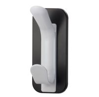 Officemate Magnet Plus Magnetic Double Coat Hook, Black/White (92522)