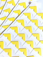 VEEPPO 240pcs Photo Mounting Corners Self Adhesive Paper for Photo Book Scrapbook (Yellow)