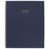 AT-A-GLANCE Academic Weekly / Monthly Planner, July 2017 - June 2018, 8-1/2" x 11", Color Bar, Navy (1067-905A-58)