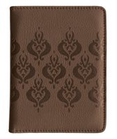 Pierre Belvedere 70520 Executive Line Embossed Passport Holder, Arabesque, Chocolate